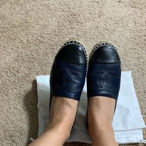 Chanel lambskin espadrilles